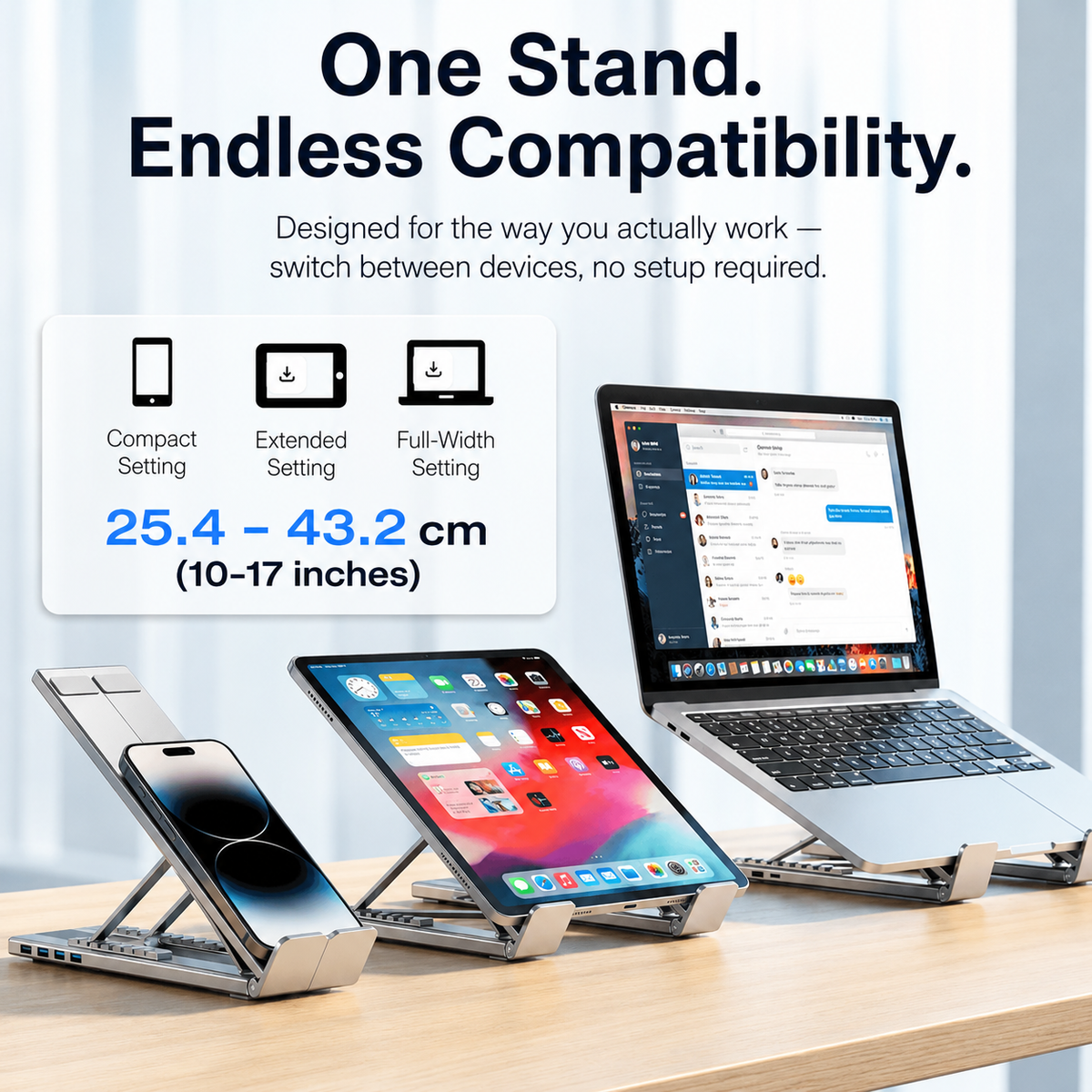 8-in-1 Laptop Docking Station Stand