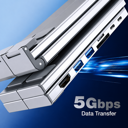 8-in-1 Laptop Docking Station Stand