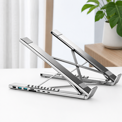 8-in-1 Laptop Docking Station Stand